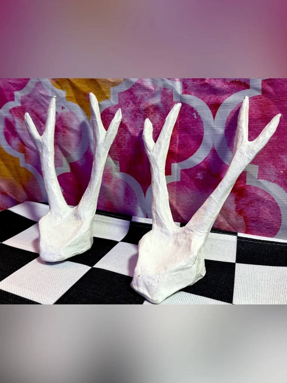 West Elm Decorative Paper Maché Antlers Set of 2